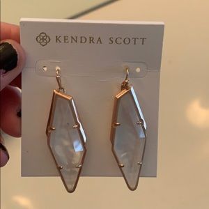 Kendra Scott rose gold earrings